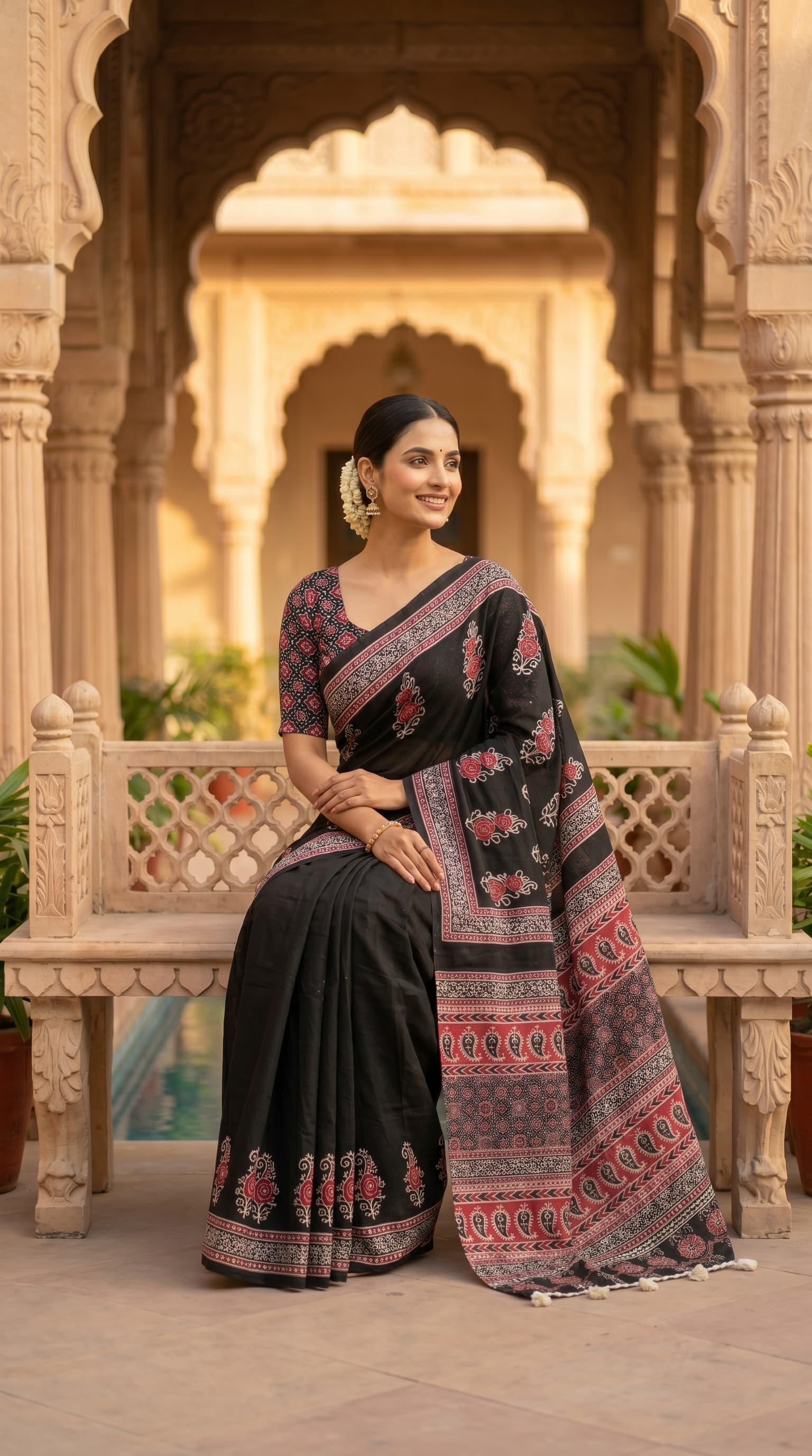 Golden Dusk Saree